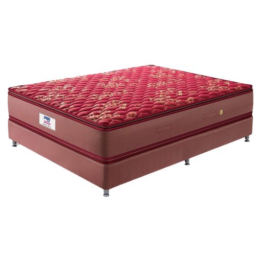 peps spring koil PT mattress - maroon with base