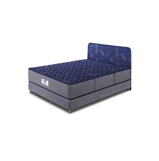 peps spring koil mattress - blue with base